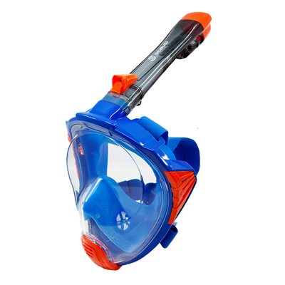 Masque de plongée intégral Scaup® «Exumas» avec tuba pliable pour enfants