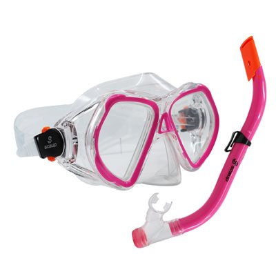 Masque de plongée série loisirs Scaup® «Cora» avec tuba pour enfants